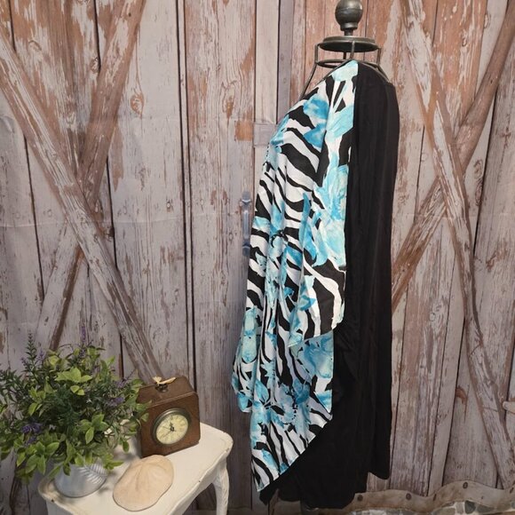 CHICO'S Zebra & Floral Print Tunic - Picture 6 of 8